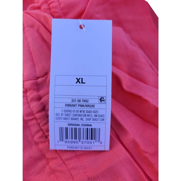 Wild Fable XL Cut Out Ruched Bodycon Dress Vibrant Pink + Free Shipping - Picture 5 of 5